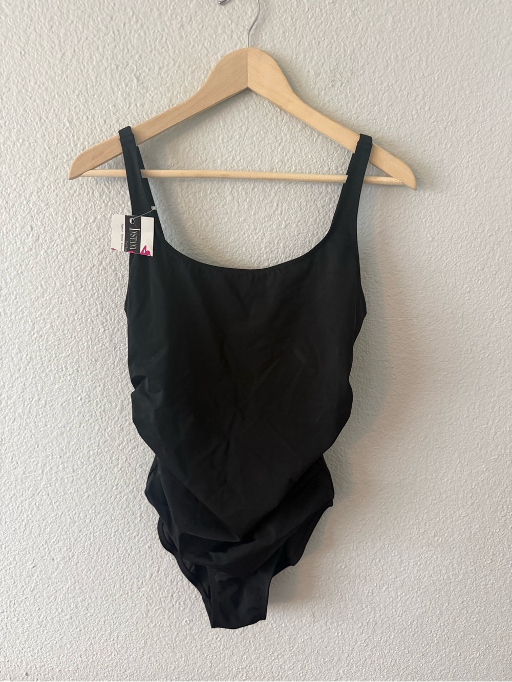 Instant Figure Black One Piece Swimsuit NWT